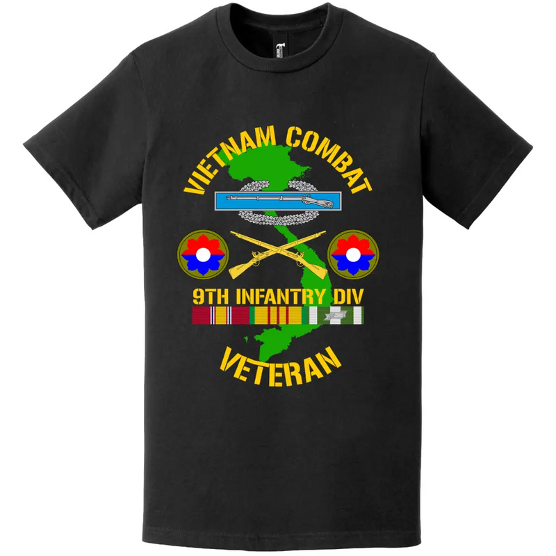 9th Infantry Division Vietnam Combat Veteran T-Shirt