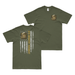 Double-Sided 9th Infantry Regiment American Flag T-Shirt Tactically Acquired Military Green Small 