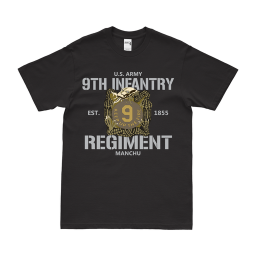 9th Infantry Regiment Legacy Tribute T-Shirt Tactically Acquired Black Clean Small