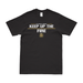 9th Infantry Regiment 'Keep Up the Fire' Motto T-Shirt Tactically Acquired Black Clean Small
