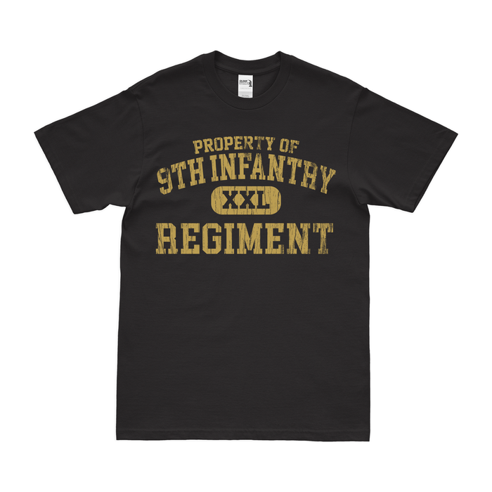 Property of 9th Infantry Regiment T-Shirt Tactically Acquired Black Distressed Small