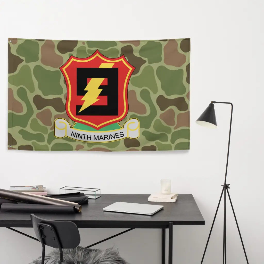 9th Marine Regiment Frogskin Camo Flag Tactically Acquired   
