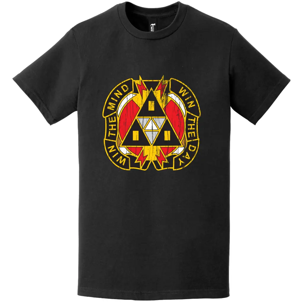 9th PSYOP Battalion Distressed Logo Emblem Insignia T-Shirt Tactically Acquired   