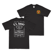Double-Sided 9th POB (Airborne) Whiskey Label T-Shirt Tactically Acquired Black Small 