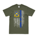 Military Intelligence Always Out Front American Flag T-Shirt Tactically Acquired Military Green Small 