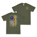 Double-Sided Army Aviation Motto American Flag T-Shirt Tactically Acquired Military Green Small 