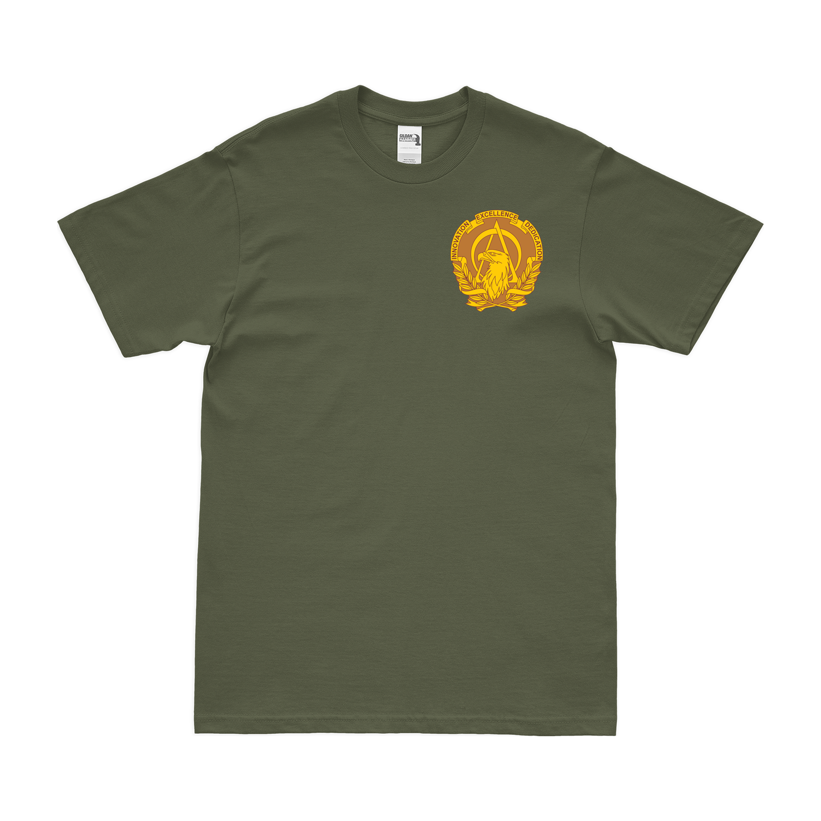 U.S. Army Acquisition Corps Left Chest Emblem T-Shirt Tactically Acquired Military Green Small 