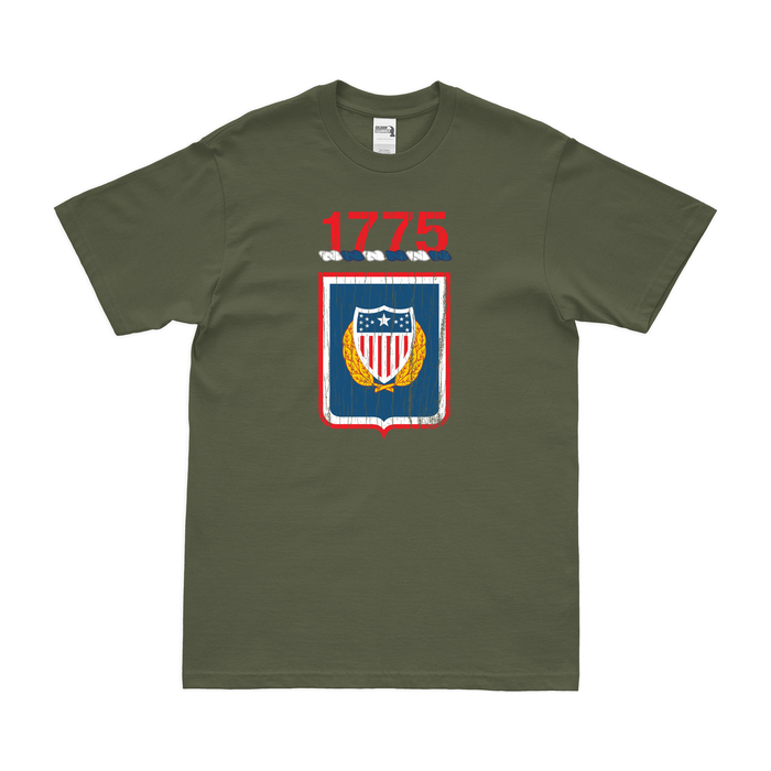 U.S. Army Adjutant General's Corps Emblem T-Shirt Tactically Acquired Military Green Distressed Small