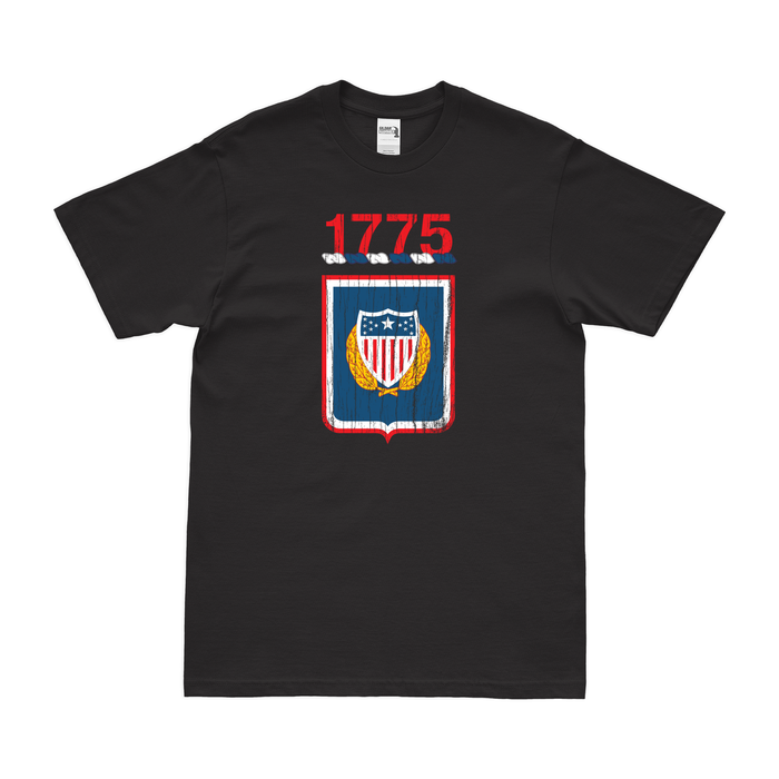 U.S. Army Adjutant General's Corps Emblem T-Shirt Tactically Acquired Black Distressed Small
