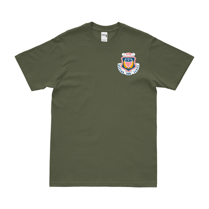 Adjutant General's Corps Left Chest Logo T-Shirt Tactically Acquired Military Green Small 