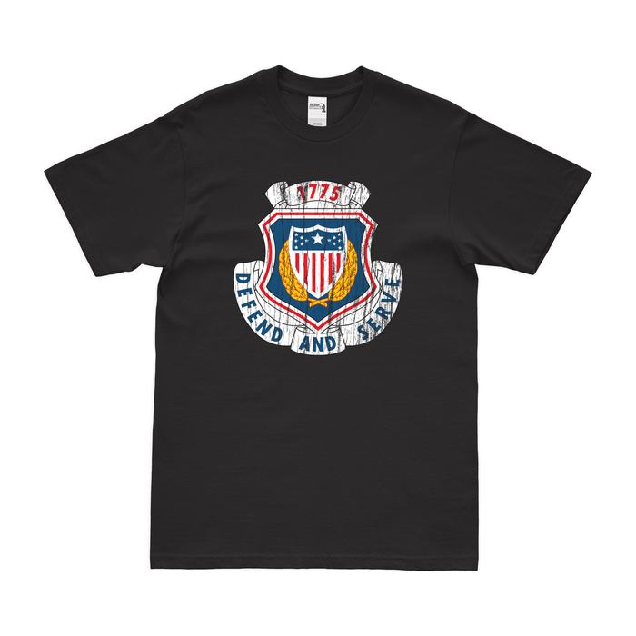 U.S. Army Adjutant General's Corps Logo T-Shirt Tactically Acquired Black Distressed Small