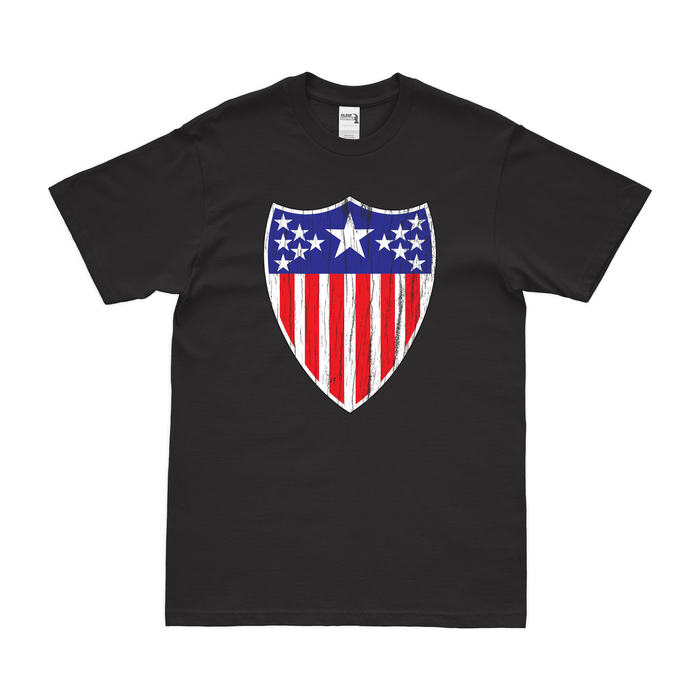 U.S. Army Adjutant General's Corps Insignia T-Shirt Tactically Acquired Black Distressed Small