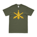 Air Defense Artillery ADA Emblem T-Shirt Tactically Acquired Military Green Distressed Small