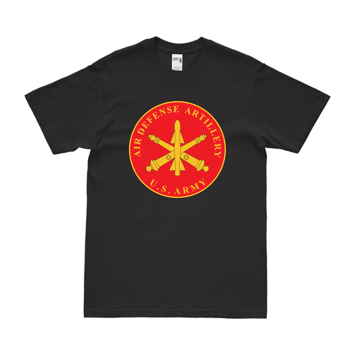 Air Defense Artillery ADA Branch T-Shirt Tactically Acquired Black Clean Small