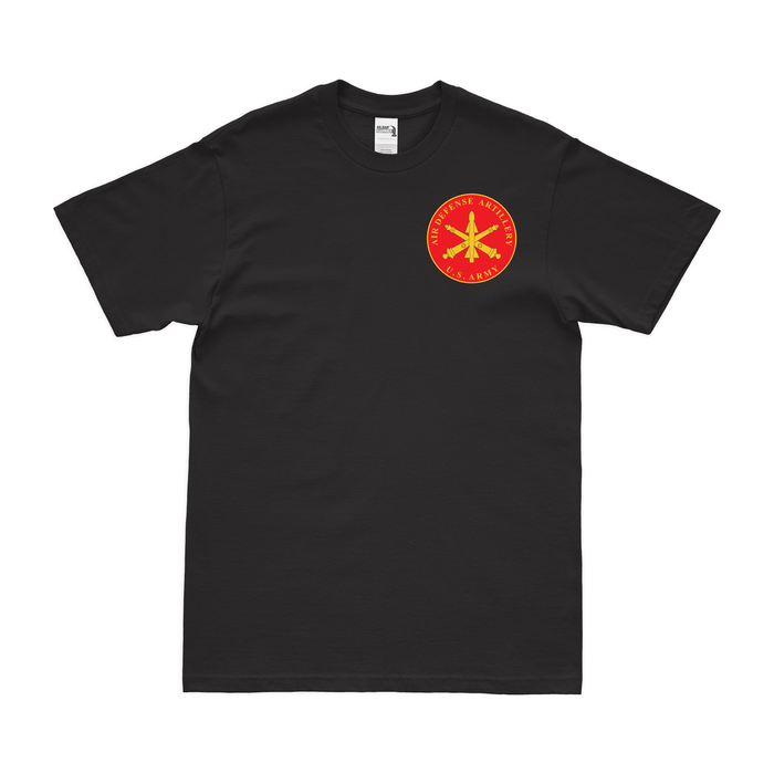 Air Defense Artillery ADA Left Chest Branch Plaque T-Shirt Tactically Acquired Black Small 
