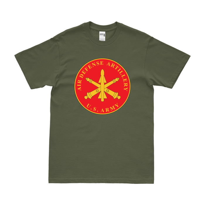 Air Defense Artillery ADA Branch T-Shirt Tactically Acquired Military Green Clean Small