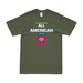 82nd Airborne 'All-American' Motto Emblem T-Shirt Tactically Acquired Military Green Small 