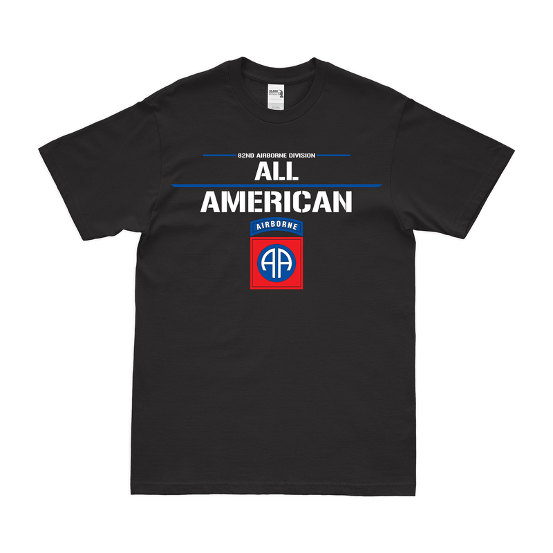 82nd Airborne 'All-American' Motto Emblem T-Shirt