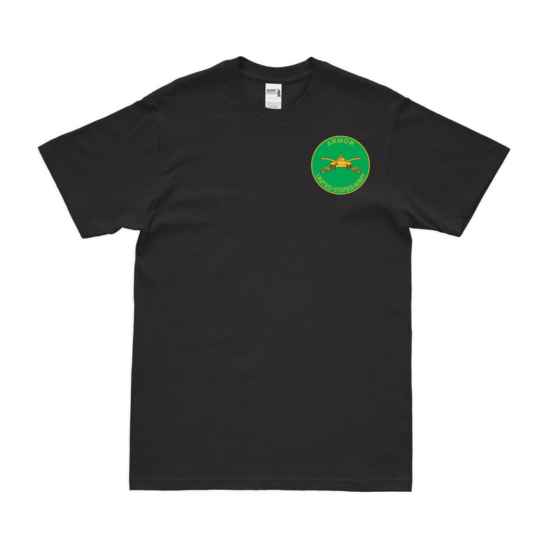 U.S. Army Armor Branch Plaque Left Chest T-Shirt