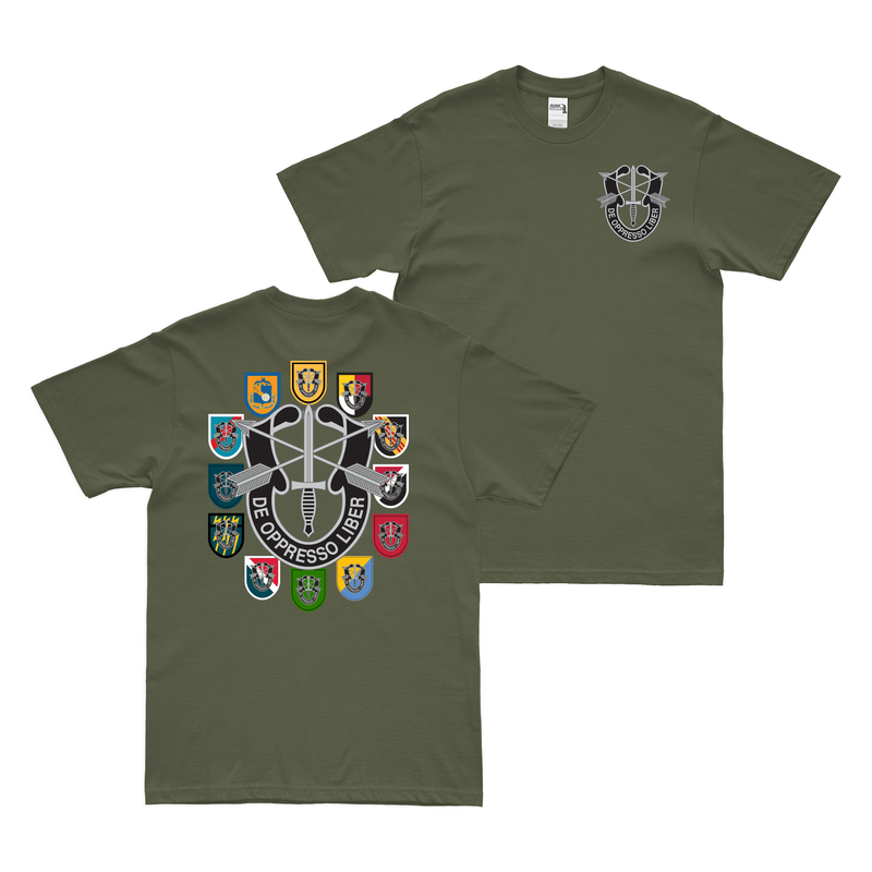 Double-Sided U.S. Army Special Forces Groups Tribute T-Shirt