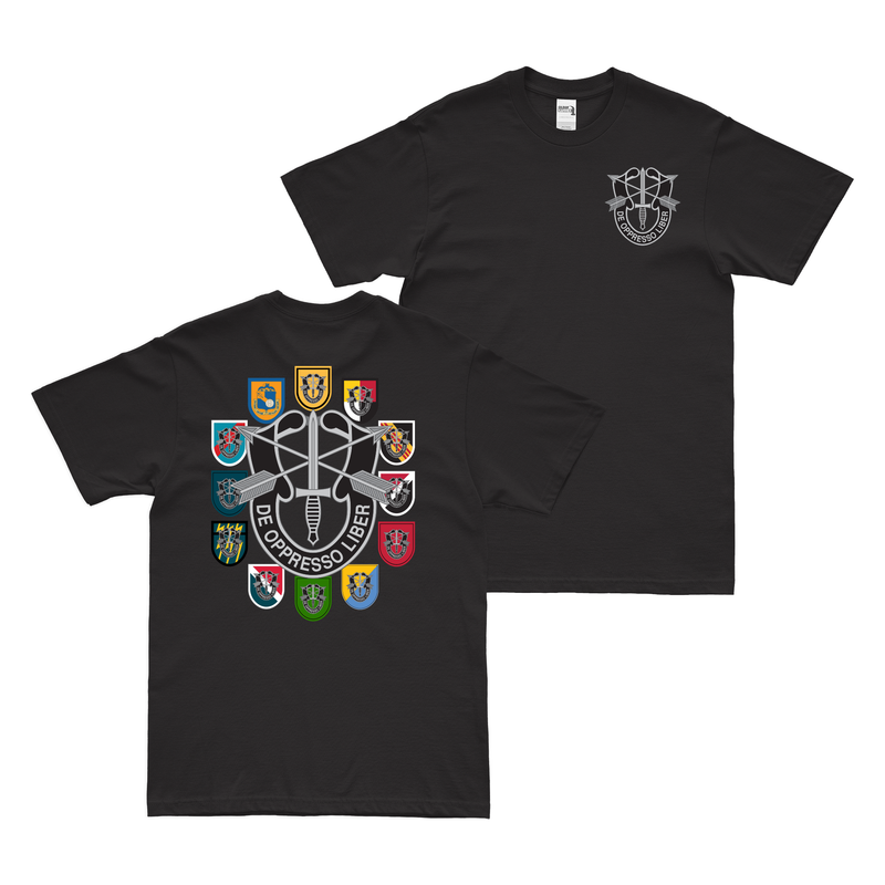 Double-Sided U.S. Army Special Forces Groups Tribute T-Shirt
