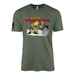 Vintage Rambart Operation Desert Storm Gulf War T-Shirt Tactically Acquired Military Green Small