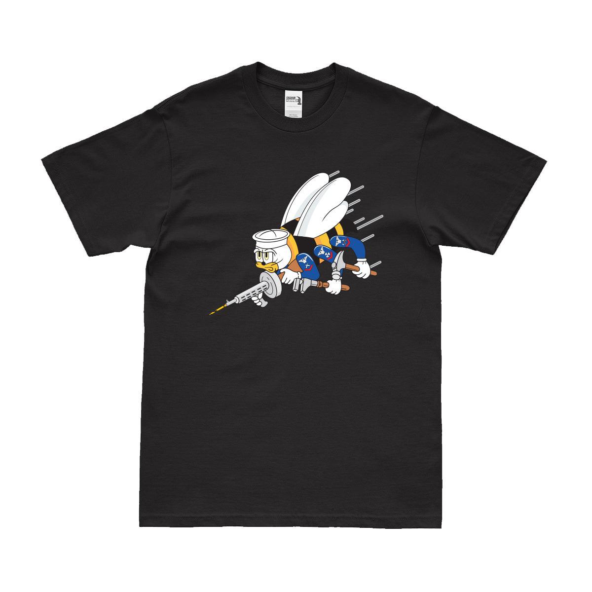 U.S. Navy Seabees 'Can Do' Logo Insignia Emblem T-Shirt Tactically Acquired Black Small 