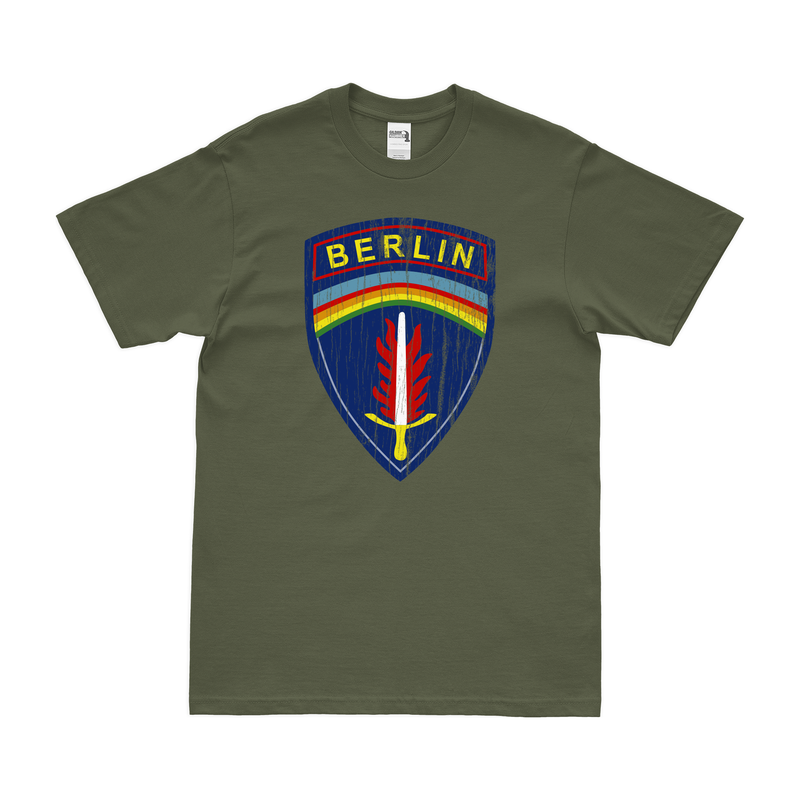 Distressed U.S. Army Berlin Brigade Logo Emblem T-Shirt