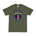 Distressed U.S. Army Berlin Brigade Logo Emblem T-Shirt Tactically Acquired Small Military Green 