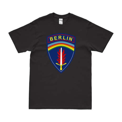 U.S. Army Berlin Brigade Logo Emblem T-Shirt Tactically Acquired Small Black 