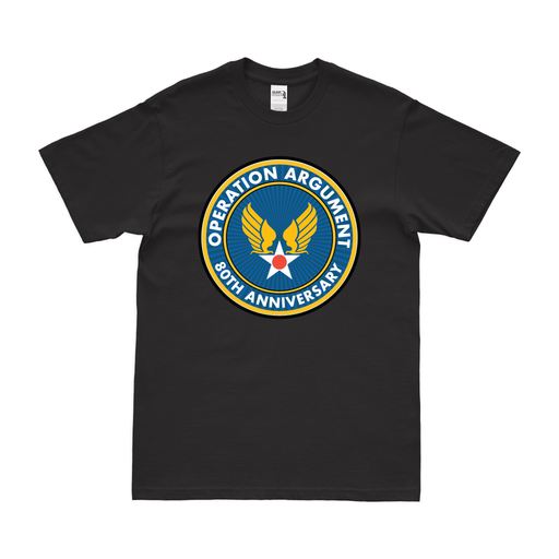 Big Week World War II AAF 80th Anniversary T-Shirt Tactically Acquired Black Clean Small
