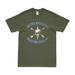 Distressed U.S. Army Blue Light "Nous Defions" Logo Emblem T-Shirt Tactically Acquired Small Military Green 