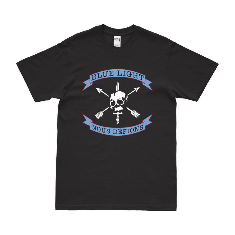 U.S. Army Blue Light "Nous Defions" Logo Emblem T-Shirt
