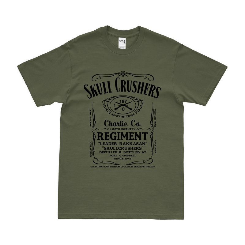 C Co, 1-187 IN, 3BCT Whiskey Label T-Shirt