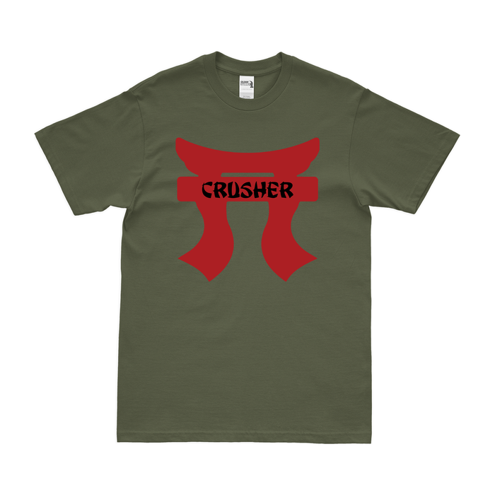 C Co 'Crusher', 1-187 IN, 3BCT, 101 ABN (AASLT) T-Shirt Tactically Acquired Military Green Clean Small
