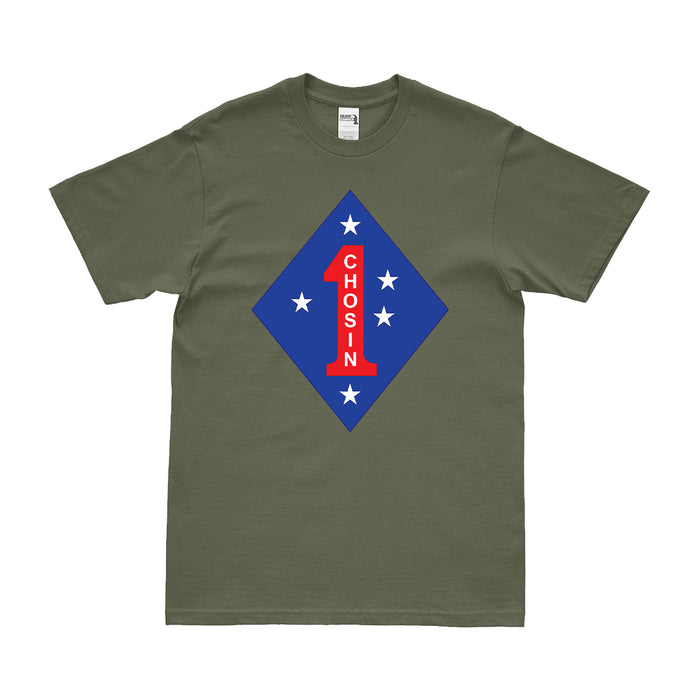 1st Marine Division Chosin Reservoir Korean War T-Shirt Tactically Acquired   