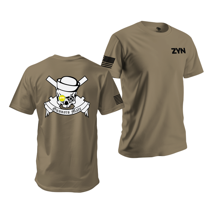 Zyn U.S. Navy Gunners Mate Skull T-Shirt Tactically Acquired