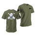 Zyn U.S. Navy Gunners Mate Skull T-Shirt Tactically Acquired Military Green Small Cool Mint