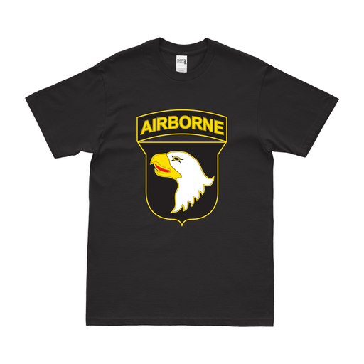 101st Airborne Division CSIB Emblem T-Shirt Tactically Acquired Black Small 