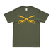 U.S. Army Cavalry Branch Emblem T-Shirt Tactically Acquired Military Green Clean Small