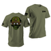 Zyn Special Forces Operator Skull T-Shirt Tactically Acquired Military Green Small Chill