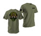 Zyn Special Forces Operator Skull T-Shirt Tactically Acquired Military Green Small Chill