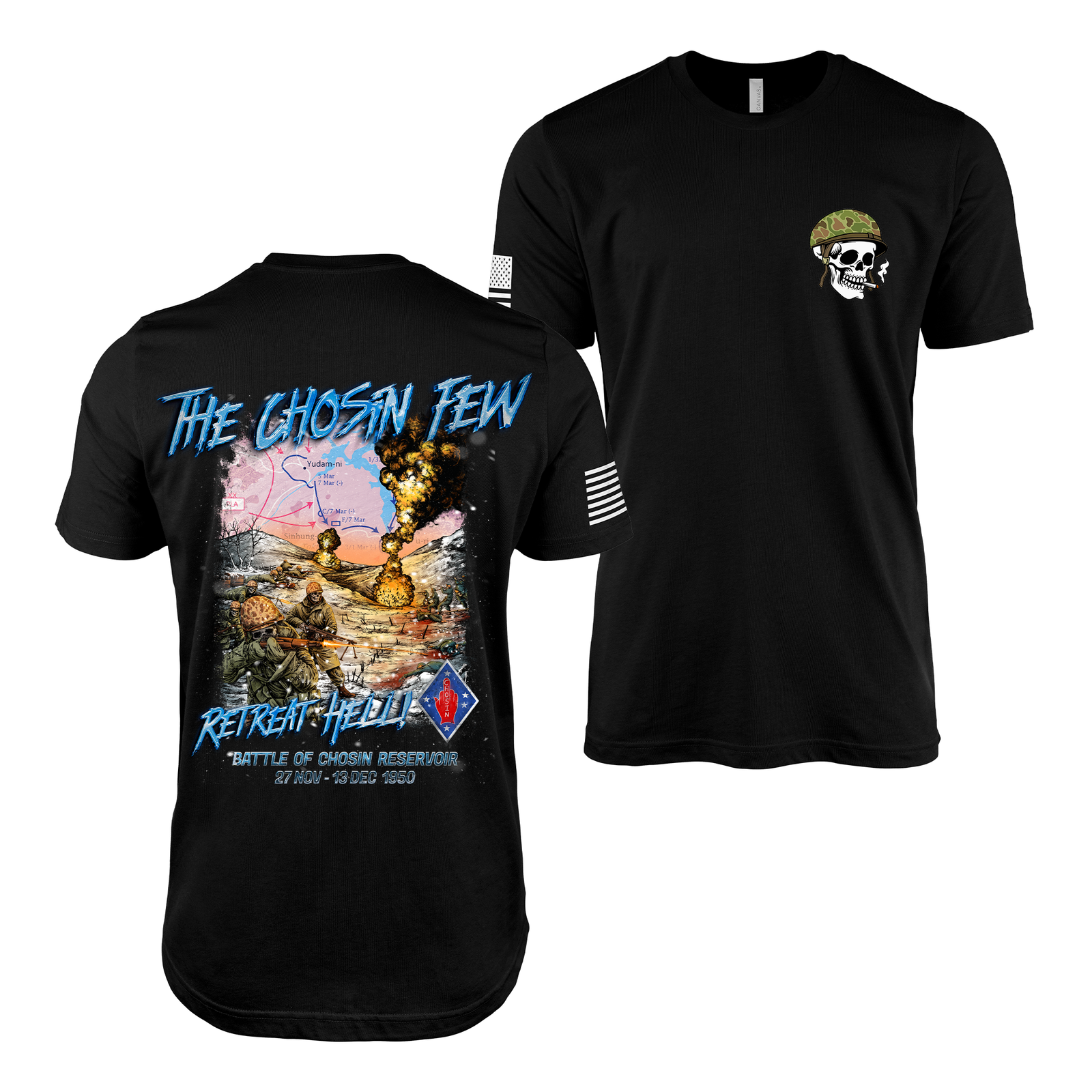 The Chosin Few - Battle of Chosin Reservoir 1950 T-Shirt Tactically Acquired Black Small