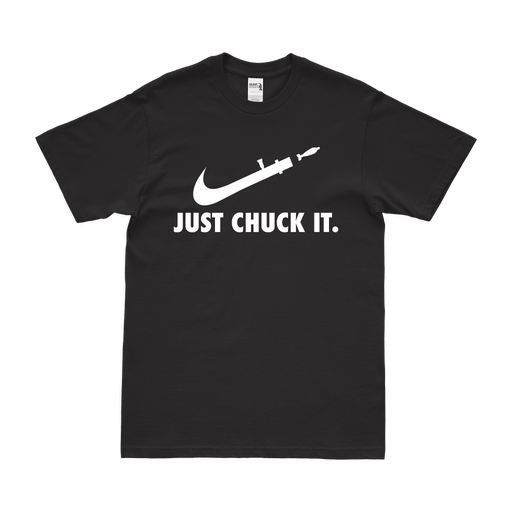 Just Chuck It! Mortarman Parody T-Shirt Tactically Acquired Small Clean Black