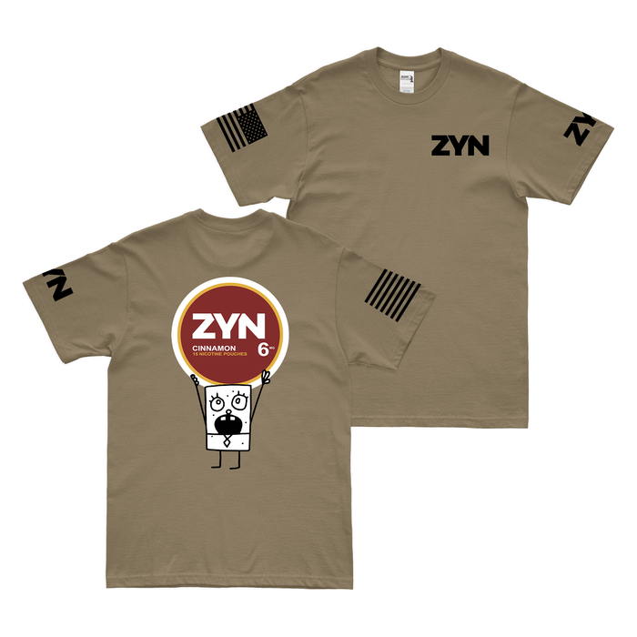 ZYN Bob T-Shirt Tactically Acquired Coyote Brown Cinnamon 