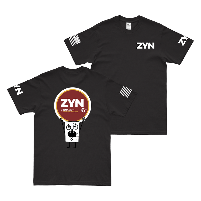 ZYN Bob T-Shirt Tactically Acquired Black Cinnamon 