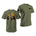 Zyn Firefighter Skull T-Shirt Tactically Acquired Military Green Small Citrus