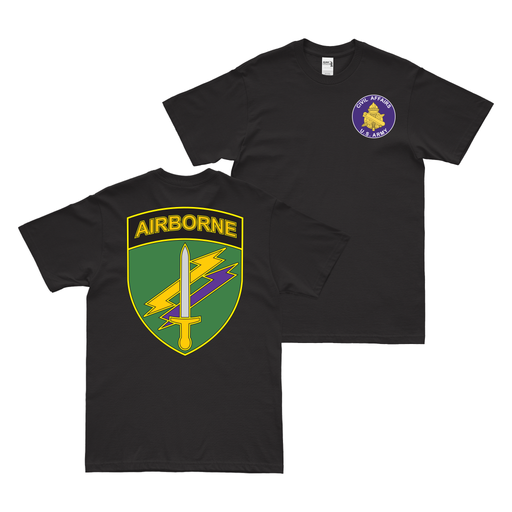 Double-Sided U.S. Army CAPCOC DUI Insignia T-Shirt Tactically Acquired Military Green Small 