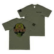 Fresh Cope Quad NVG's Special Forces Skull T-Shirt Tactically Acquired Military Green S