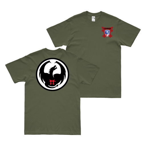 Double-Sided D Co, 1-187 IN, 3BCT, 101st ABN T-Shirt Tactically Acquired Military Green Small 